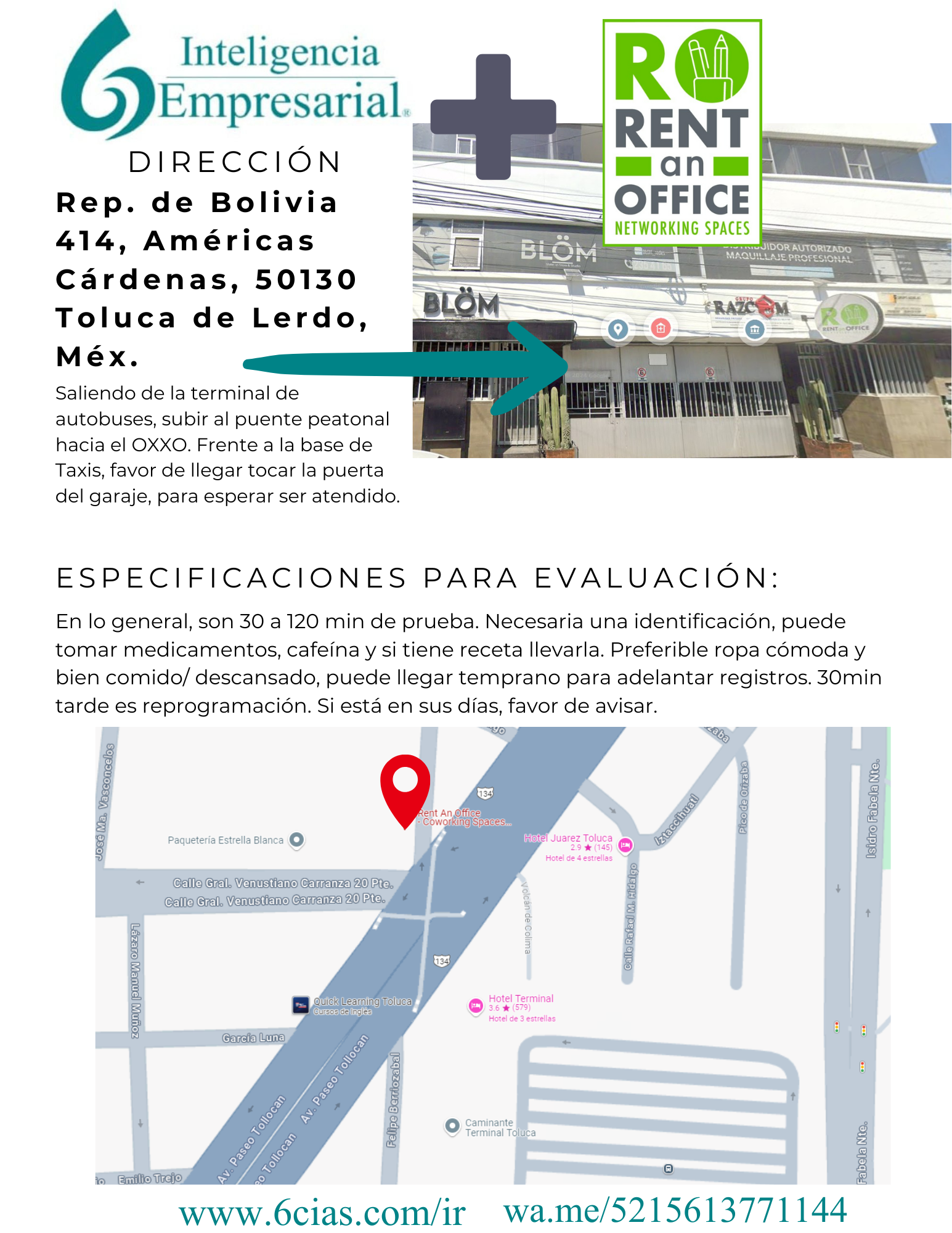 Oficinas en Toluca Terminal